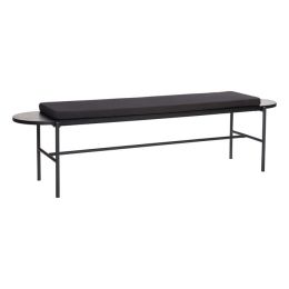 Hübsch moderne Bank mit Sitzkissen 180x45x49cm