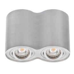 Kanlux silberne Deckenleuchte BORD 2x25W, 2-flammig