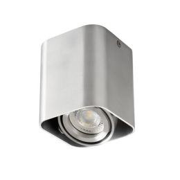 Kanlux silberne Deckenaufbauleuchte TOLEO max. 25W GU10