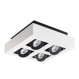 Kanlux weiße Deckenaufbauleuchte STOBI DLP 450-B mit 4 Spots