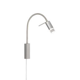 Fischer & Honsel LED-Bettleuchte "RIVER" 4,5W Nickel/matt