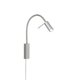 Fischer & Honsel LED-Bettleuchte "RIVER" 4,5W Nickel/matt