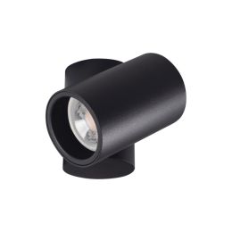 Kanlux schwarzes Aufbau-Downlight BLURRO mit 60° flexiblen Spotarm NODIM