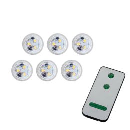 Hellum LED-Teelicht "6er Pack" mit Fernbedienung IP68