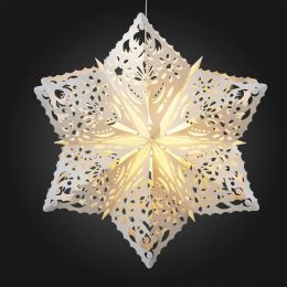 Hellum LED-Stern "Schneeflocke" 2W (12 LEDs) weiß Ø 600mm