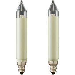Hellum LED Schaftkerze 12-16V 0,5W E14 830 2er Pack
