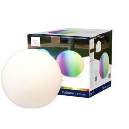 Müller Licht Kugelleuchte „Calluna tint“ E27 9,5W 818-865+RGB Weiß Ø 35cm