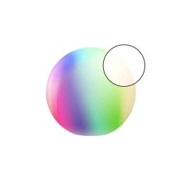 Müller Licht Kugelleuchte CALLUNA TINT white+color E27 9,5W 818-865+RGB Weiß Ø30cm