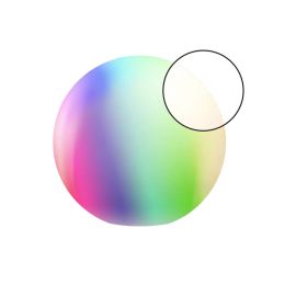 Müller Licht Kugelleuchte CALLUNA TINT white+color E27 9,5W 818-865 +RGB Ø40cm