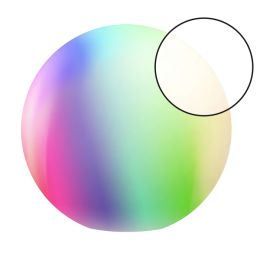 Müller Licht Kugelleuchte CALLUNA TINT white+color E27 9,5W 918-965 +RGB Ø50cm
