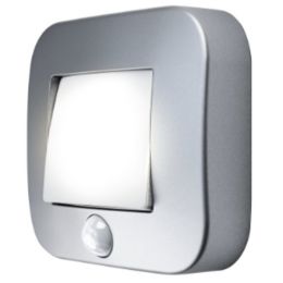 Ledvance LED Nachtlicht NIGHTLUX Hall 0,25W 840 Silber Sensor Batteriebetrieben