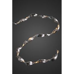 Hellum batteriebetriebene LED Lichterkette mit Spiralen in Silberoptik 2m