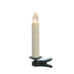 Hellum kabellose LED Baumkerzen 10er Basis-Set inkl. Fernbedienung