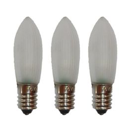 Hellum LED Riffelkerze 12V 0,1W E10 830 matt 3er Pack