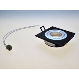 Mobilux schwarzer Einbaustrahler Mok Kardan max. 50W