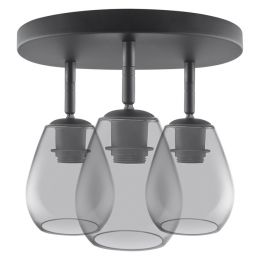 Ledvance dreiflammiger Spot Vintage 1906 CONE mit Rauchglasschirm