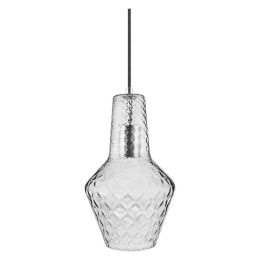 Ledvance Retro Hängeleuchte Carved Bottle aus Rauchglas - Vintage 1906