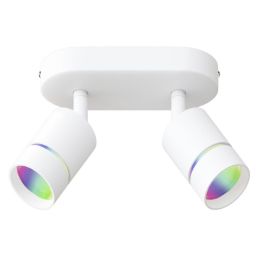 Müller Licht LED-Anbau-Strahler „NALO tint“ weiß u. Farbwechsel 2flg.