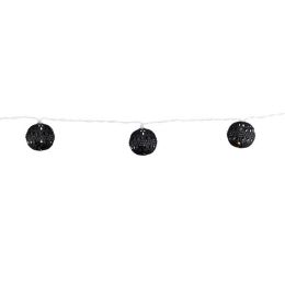 Nordlux batteriebetriebene LED Lichterkette 10-tlg. Amalie mit schwarzen Kugeln
