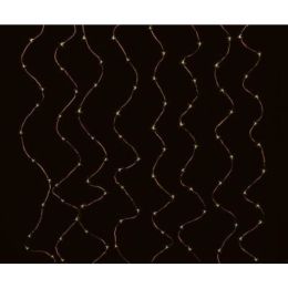 Hellum LED Kupferkabel-Vorhang outdoor 1,9m x 1,5m warmweiß