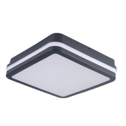 Kanlux graphitfarbene LED Deckenleuchte BENO 18W 830 NODIM eckig