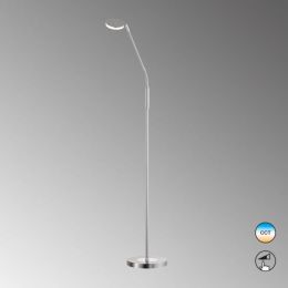FHL LED-Stehleuchte "Luna" 6W CCT 827-865 H: 1,50m Nickel/Matt