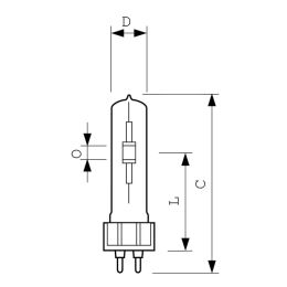Philips Halogen-Metalldampflampe 35W G12 842