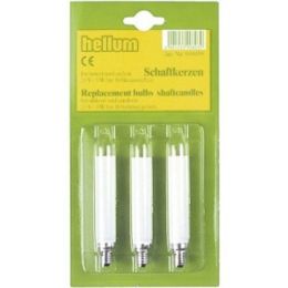 Hellum Schaftkerze,  23V/3W, E10,  elfenbein, 3er-Blister