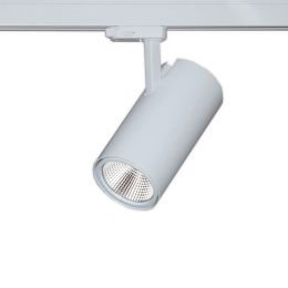 GFB silberner 3-Phasen-LED-Strahler VT51D 28W 931 37°
