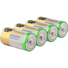 GP Batterie Super Alkaline LR14 C Baby 1,5V 4er-Pack
