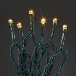 Hellum 13,9m LED Mini-Lichterkette Timer 40-tlg. outdoor kaltweiß