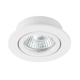 Kanlux weißer Deckeneinbauspot DALLA max.50W GU5.3 Ø82x26mm