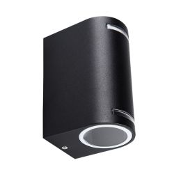 Kanlux Außen-Wandleuchte "Novia UP/DOWN" 2x GU10 IP44 Schwarz