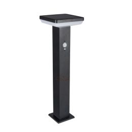 Kanlux LED Solar Standleuchte SOLCA 5W 840 NODIM schwarz Sensor eckig