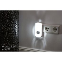 Müller Licht LED Nachtlicht Nox Sensor mit Doppelfunktion für Steckdose