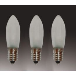 Hellum LED Riffelkerze 16V 0,1W E10 830 matt 3er Pack