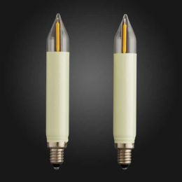 Hellum Ersatz- LED Filament Schaftkerze 8V 0,5W E10 innen/außen 2er Blister