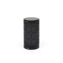 Firelamp LED Tischleuchte mit Feueroptik inkl. USB-Kabel Opal Schwarz